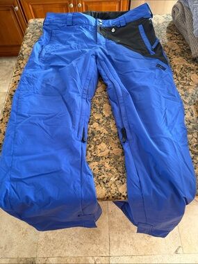 Volcom Blue Snow Pants with Black Accents